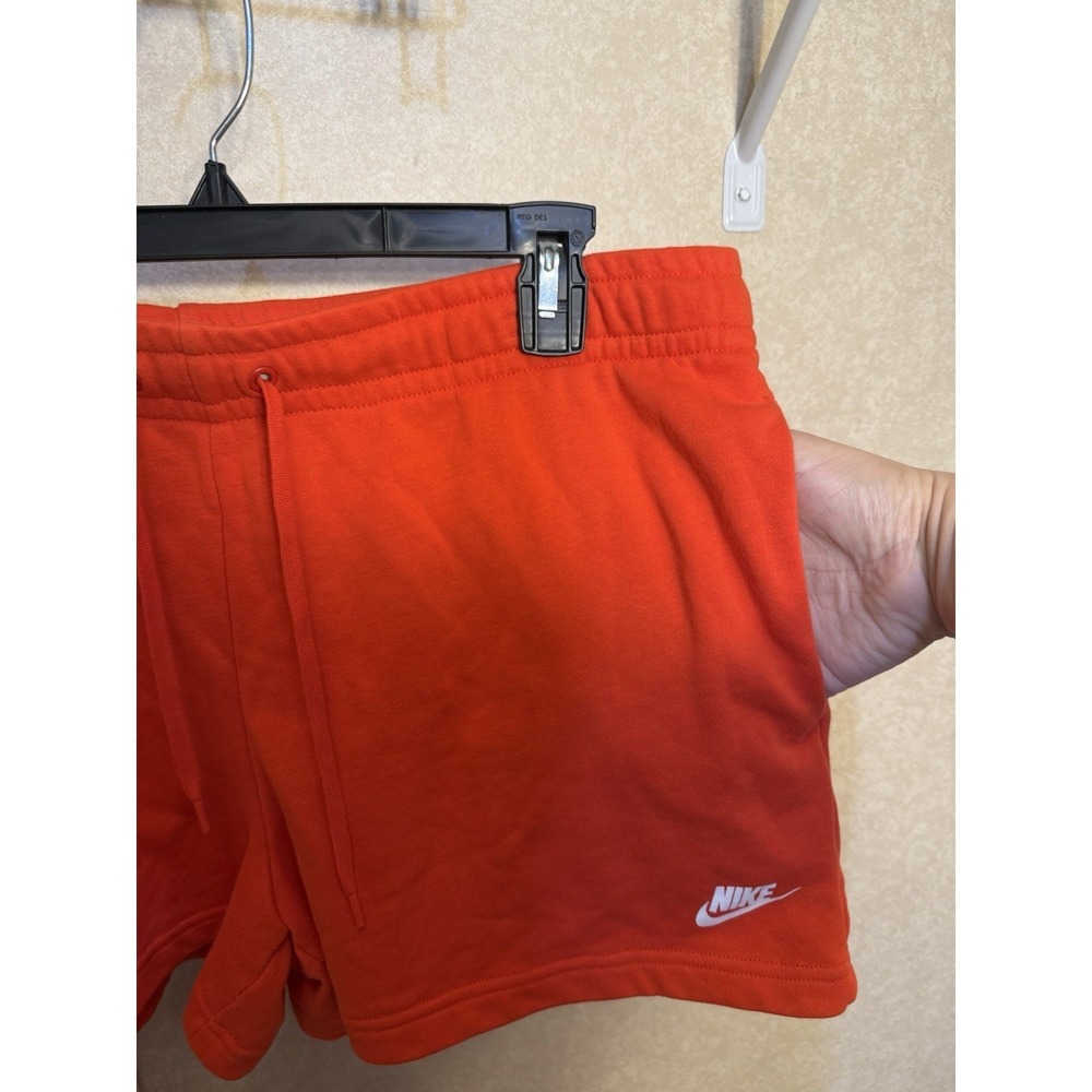 Nike Sportswear Club Fleece Shorts Women's XL Orange Drawstring Lounge Casual - Picture 6 of 14